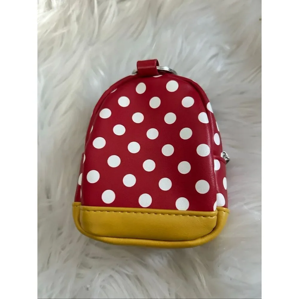 Disney Minnie Mouse Bow Miniature Backpack Keychain Clip